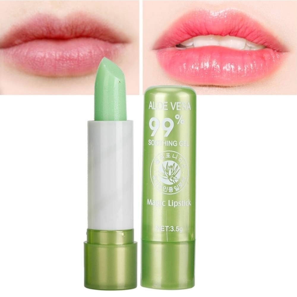 Aloe Vera Lipstick, Aloe Vera Lipsticks, Color Changing Long Lasting Moisturizin